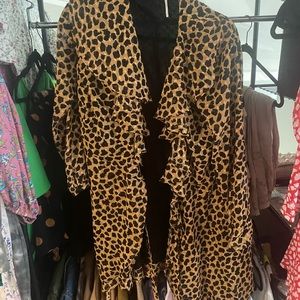 brown and black wrap dress free people